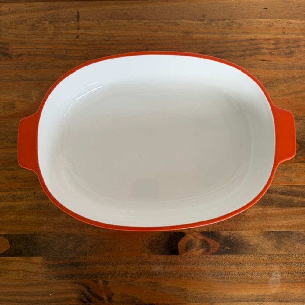 KitchenAid Orange 3.5qt Chip-Resistant Ceramic Casserole Dish - Picture 2 of 6